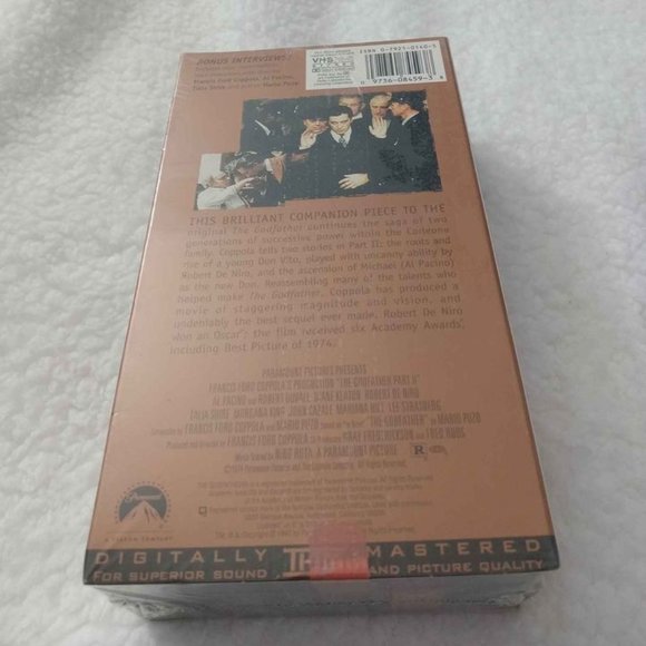 The Godfather Part 2 VHS New(sealed) - Picture 2 of 8